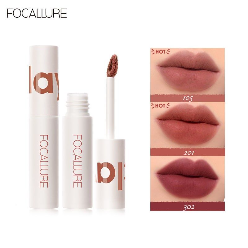 FOCALLURE ลิปสติกเนื้อกำมะหยี่ กันน้ำ ติดทนนาน 17 สี