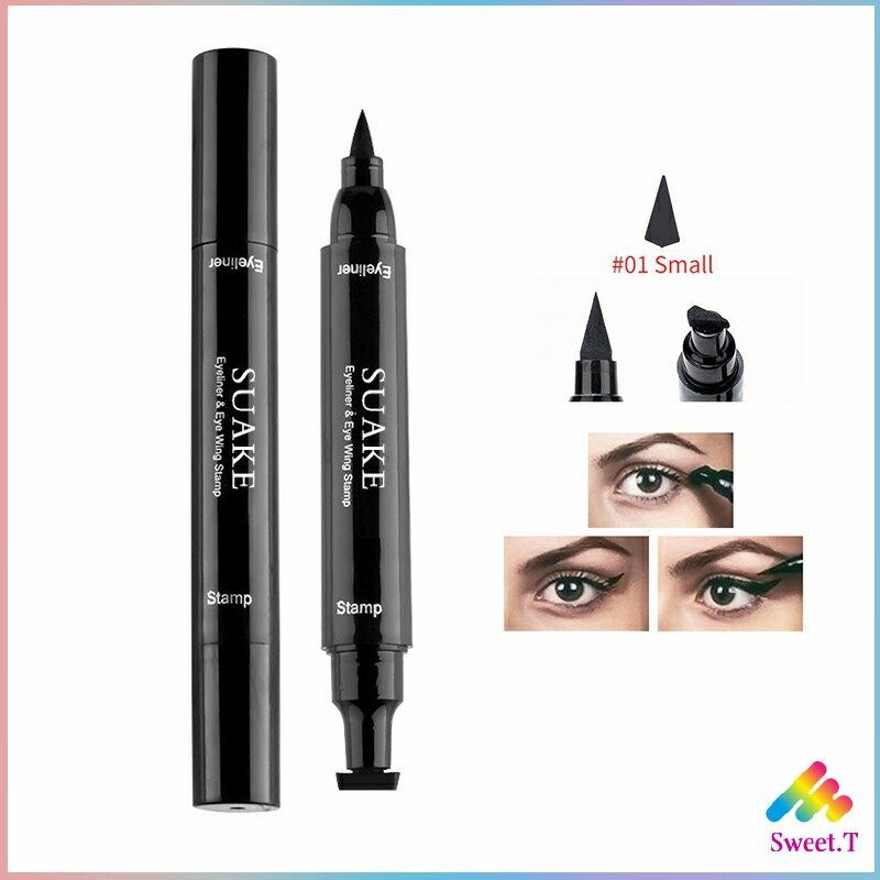 Sweet 2 in 1 อายไลเนอร์ ชนิดน้ำ กันน้ำ หัวใหญ่ ติดทนนาน แห้งเร็ว Eye Liner