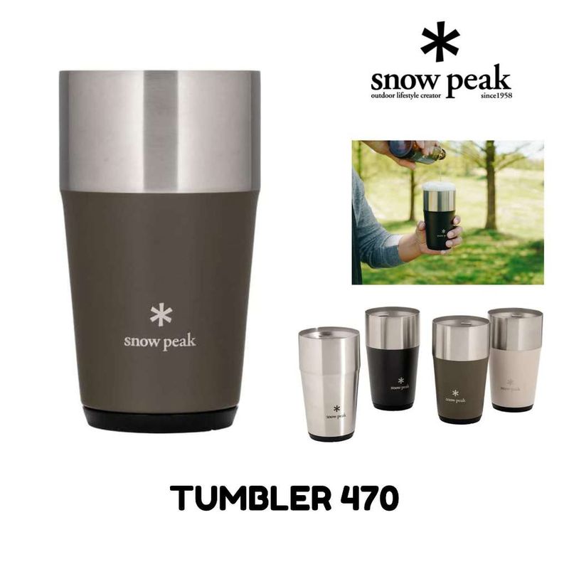 แก้ว Snow Peak Thermo Tumbler 470 TW-470 พร้อมส่ง