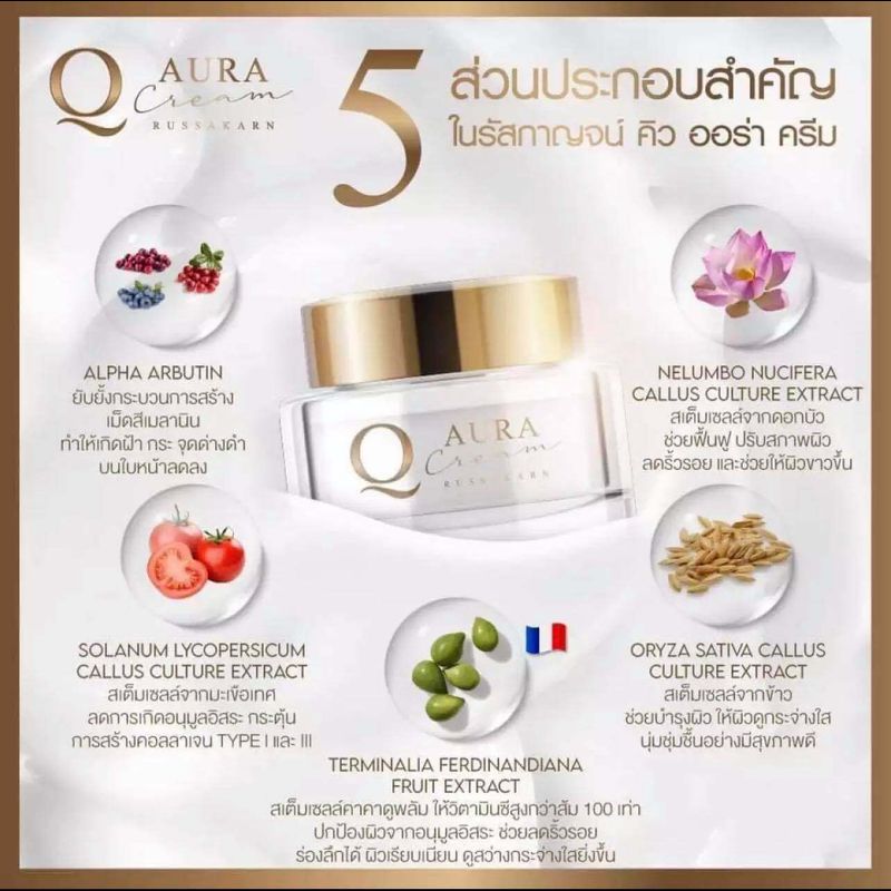 ⚡️ Flash sale ⚡️ Q AURA ครีมคิว Q AURA CREAM คิว ครีมบำรุงผิวหน้า สูตรเข้มข้น