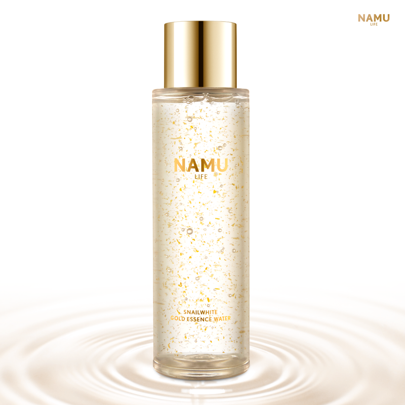 NAMU LIFE SNAILWHITE  นามุ ไลฟ์ สเนลไวท์ โกลด์ เอสเซนส์ วอเตอร์ 150 มล. NAMU LIFE SNAILWHITE GOLD ESSENCE WATER 150 ML. SW0049