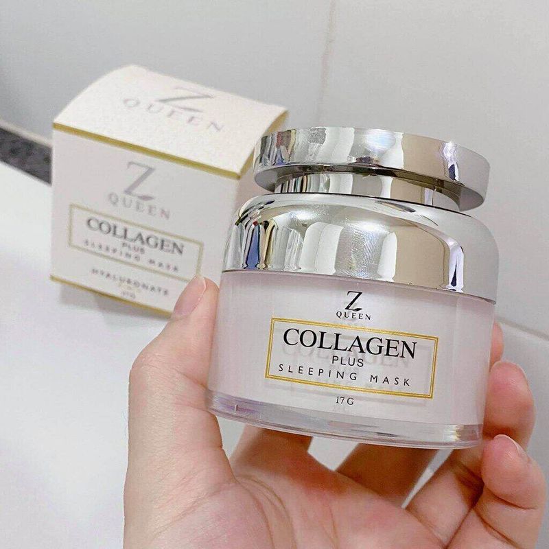 Z Queen Collagen​ Plus​ Sleeping​ Mask​ ซีควีน คอลลาเจน​ พลัส สลิปปิ้งมาส์ก แท้100% 17 กรัม