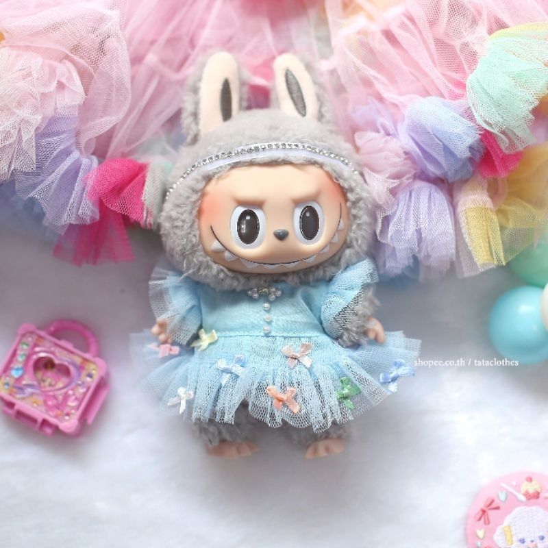 🌈 Tutu dress ชุดลาบูบู้ Labubu macaron Labubu Popmart