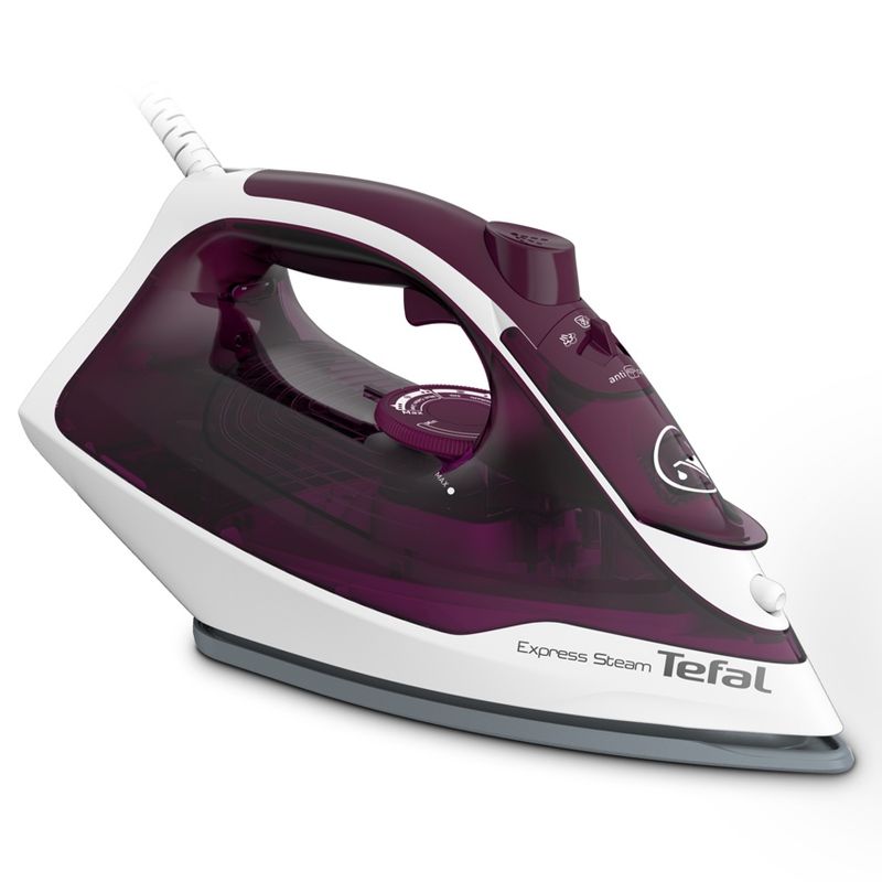 TEFAL ทีฟาล์ว เตารีดไอน้ำ 2400 วัตต์ รุ่น FV2845 สีม่วง/ขาว