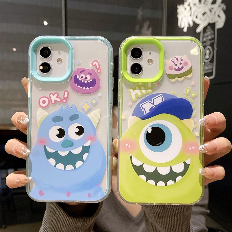 เคสโทรศัพท์มือถือ ผ้ากํามะหยี่ขนนิ่ม ลายการ์ตูนมอนสเตอร์น่ารัก สําหรับ iPhone 13 Pro 12 Promax 12 Mini 11 XRXS 78 Plus Se2020 15promax 14