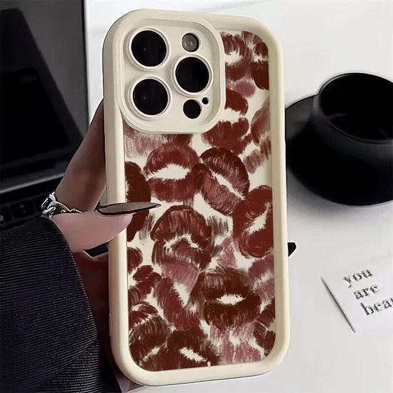 เคสโทรศัพท์มือถือ ซิลิโคน กันรอยกล้อง ลายริมฝีปาก เซ็กซี่ สําหรับ iPhone 15 Pro Max 11 14 12 13 Pro Max XS XR X 7 8 14 15 Plus SE 2020 Mini