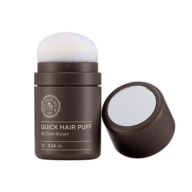 THE FACE SHOP QUICK HAIR PUFF 02 DARK BROWN