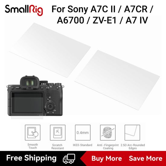 SmallRig กล้องปกป้องหน้าจอสำหรับ Sony A6700 / A7IV / ZV-E1 3750