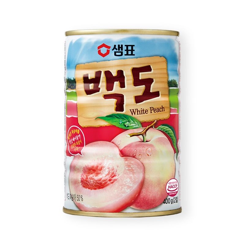 sempio white peach ลูกพีชอบ เซมเพียว แบคโด 샘표 백도 400g