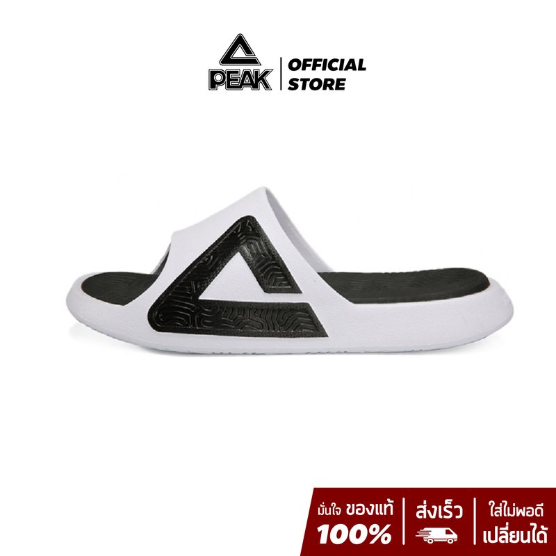 PEAK รองเท้า แตะ กีฬา เพื่อสุขภาพเท้า Sandal Slipper Shoe Sport Taichi พีค รุ่น E92037L White/Black