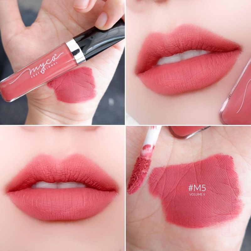 MYCA Professional Ultra Matte Lip Creme ลิปแมทแบรนด์น้องใหม่ คุณภาพดีเกินราคา เนื้อนุ่ม บางเบาไม่เหนอะหนะ ลิปสติกแมต กันน้ำติดทน ไม่หลุด เครื่องสำอางผญ