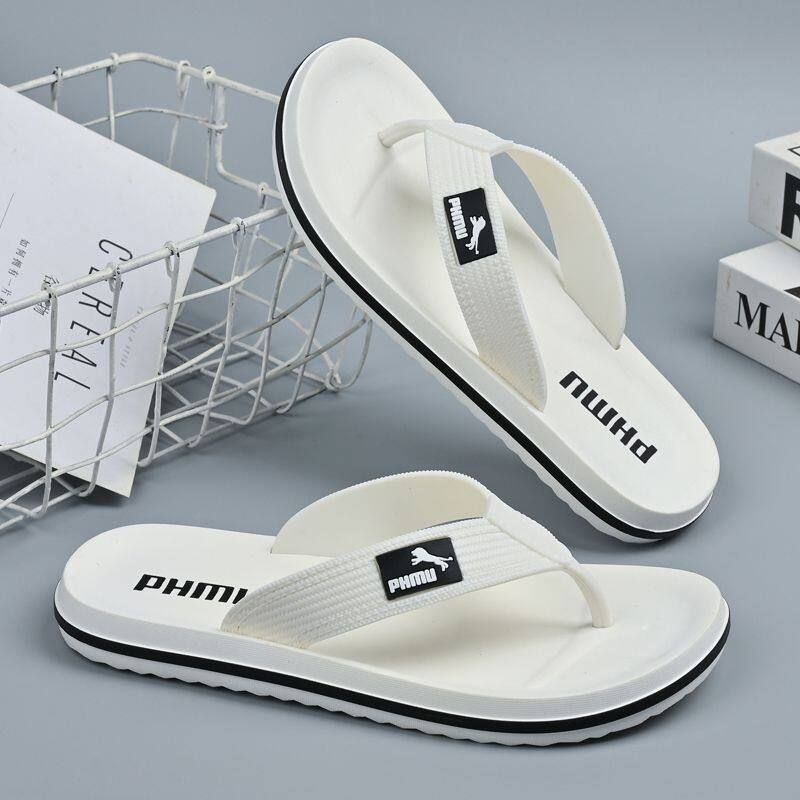 HUF - รองเท้าแตะผู้ชาย Anti Slip กลิ่นทนต่อการสึกหรอสวมใส่นอกชายหาดรองเท้าแตะผู้ชายบ้านคลิปเท้าหนาแต่เพียงผู้เดียว XF-86