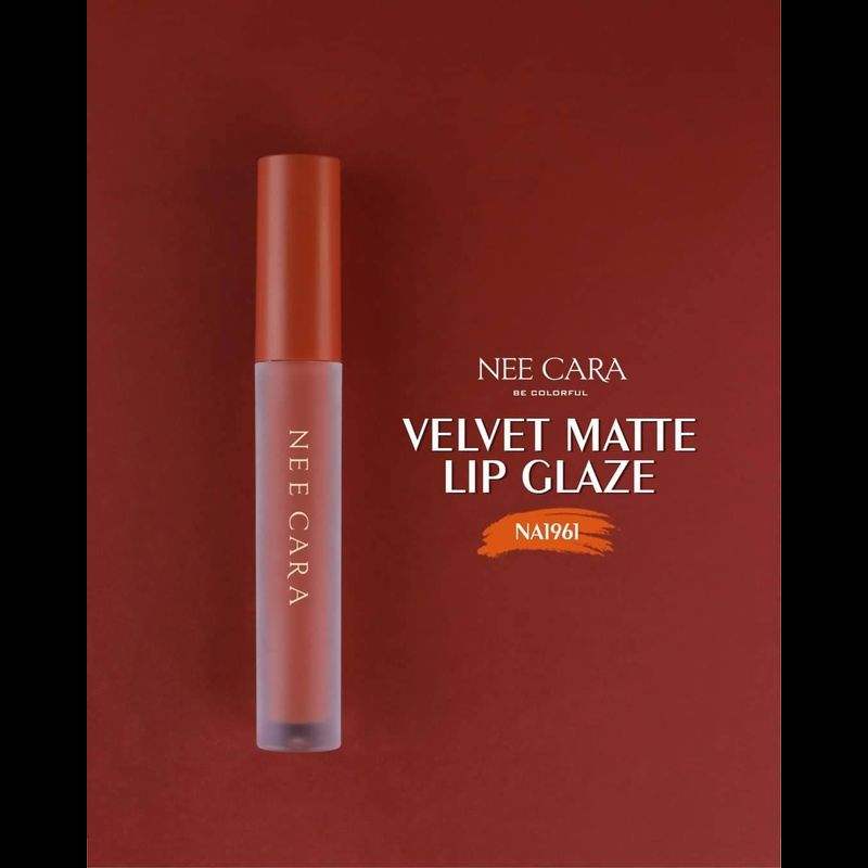 ลิปแมท พร้อมส่ง ถูก ของแท้ นีคาร่า เวลเวท แมท ลิป เกรซ #NA1961 : Nee Cara Velvet Matte Lip Glaze neecara