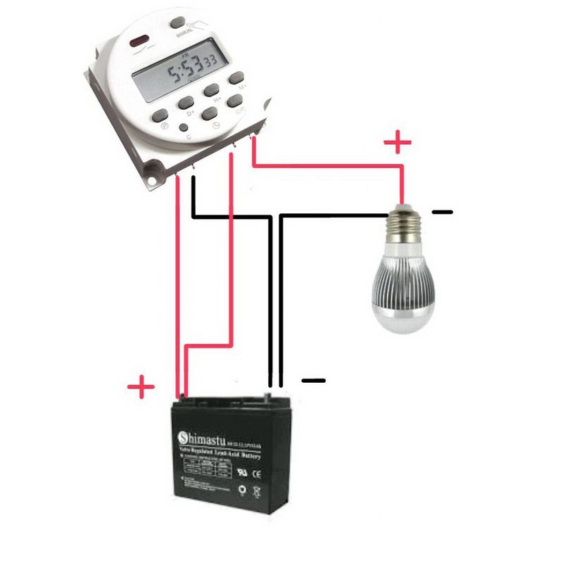 ทามเมอร์ ตั้งเวลา เครื่องตั้งเวลา timer switch DC12V 16A รุ่น Cn101A 28 โปรแกรม ( สินค้าขายดี )