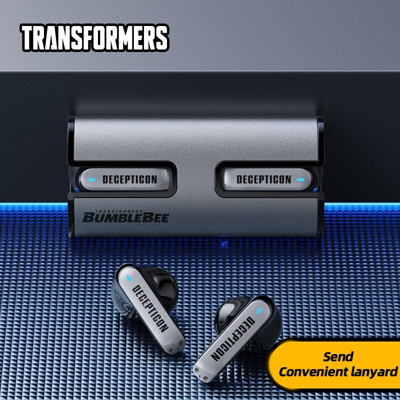 Monster Transformers TF-T02หูฟังบลูทูธออปติมัสไพรม์หูฟังไร้สายเพลงเกมสัมผัสอัจฉริยะโหมดคู่ไมค์บลูทูธ5.3