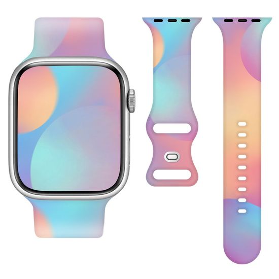 สายนาฬิกาข้อมือซิลิโคน สีแคนดี้ สําหรับ iWatch Series Ultra 8 7 6 5 4 3 2 1 SE iWatch 38 มม. 40 มม. 41 มม. 42 มม. 44 มม. 45 มม. Ultra 49 มม.