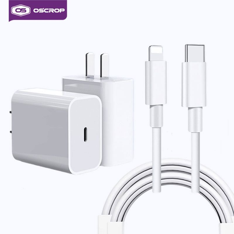 【รับประกัน 1 ปี】ที่ชาร์จและสายเคเบิล type-c ที่ชาร์จเร็วสำหรับ USB-C (20W) ip 13/12/11/x/8/7+/xr/xs pro max