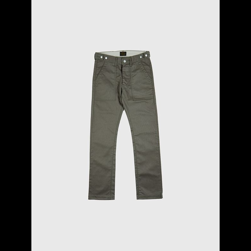 Simple&Raw - SK843 Unity Baker Pants Harringbone (Olive)