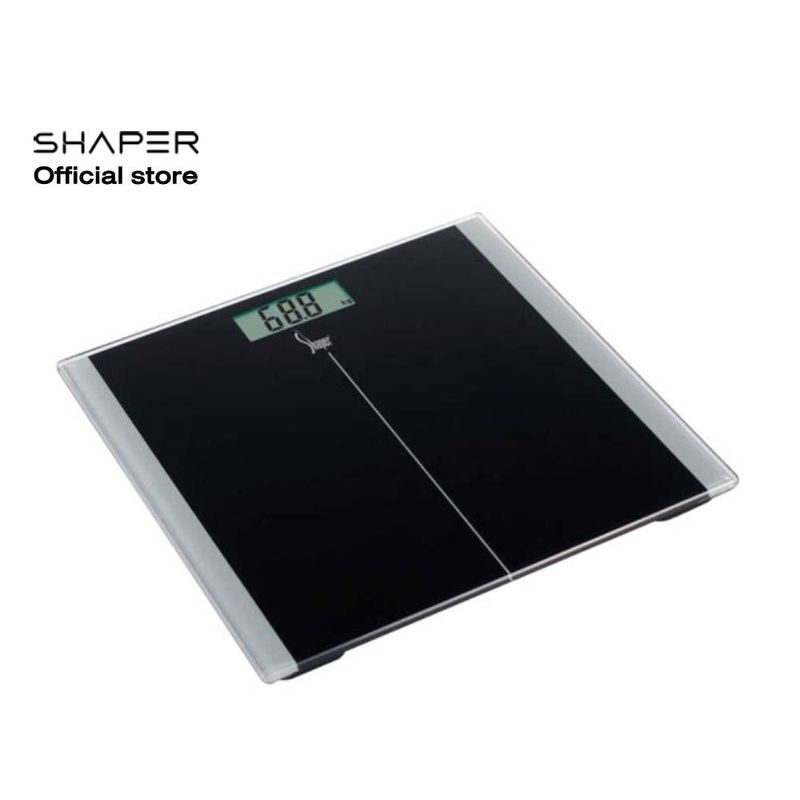 SHAPER รุ่น HD-9380 BK เครื่องชั่งน้ำหนักบุคคลแบบดิจิตอล สีดำ (สินค้ารับประกัน 1 ปี)