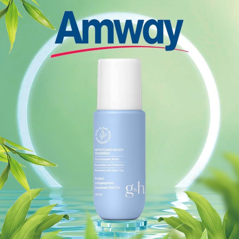 Amway ลูกกลิ้งระงับเหงื่อและกลิ่นกาย ใหม่ล่าสุด บอดี้ ซีรีส์ 100ml.『สินค้าไทยแท้100%』 จีแอนด์เอช กู๊ดเนส แอนด์ เฮลท์ โ