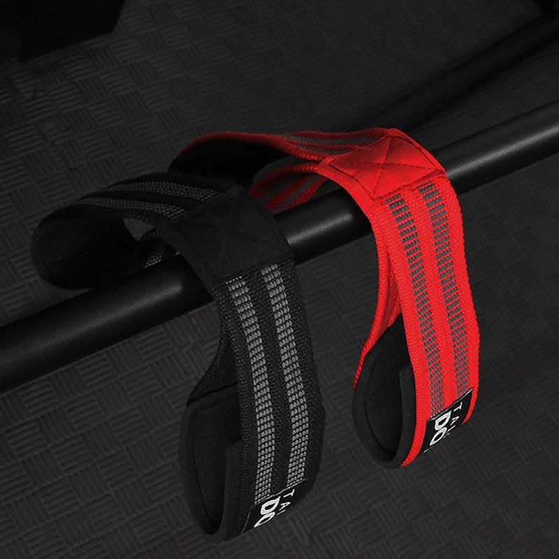 AOLIKES 1 Pair Figure 8 Weight Lifting Straps Weightlifting Powerlifting Sport Gym Fitness Barbell Wrist Support