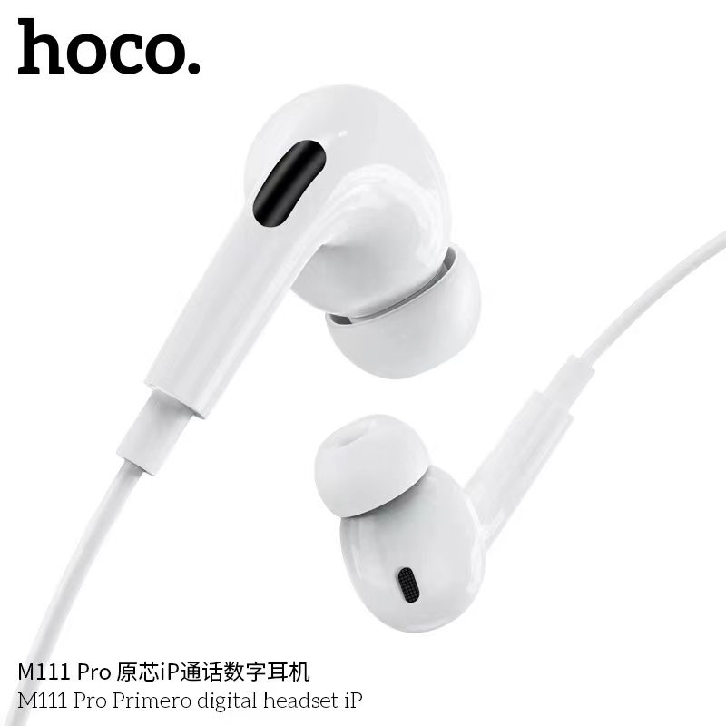 NEW!! HOCO M111 Pro หูฟังดิจิตอลแบบมีสายพร้อมไมโครโฟน หูฟัง​สำหรับ​แจ็ค​iOS ไม่ต้องเชื่อมบลูทูธ​ ใหม่ล่าสุด​ แท้100%