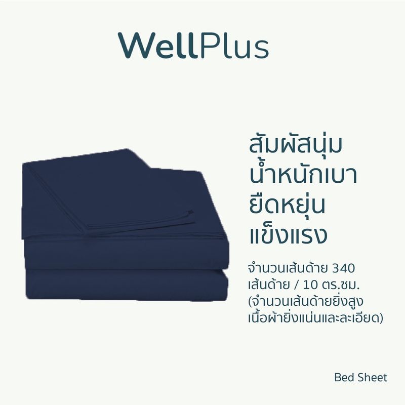 WellPlus ชุดที่นอน Veritas ผ้านวม super soft เทาอ่อน นุ่มอ่อนโยน