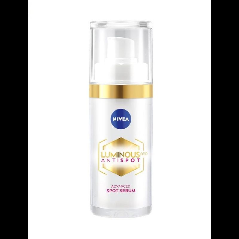 NIVEA LUMINOUS 630  นีเวีย ลูมินัส 630  แอนตี้สปอร์ต แอดวาน สปอร์ต เซรั่ม 30 มล. แถมฟรีครีมบำรุงผิวหน้านีเวียชนิดซอง ขนาด 7 ml.