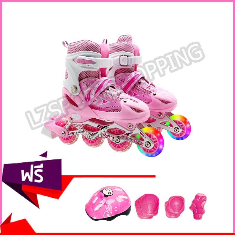 *โรลเลอร์สเกต รองเท้าสเก็ต โรลเลอร์เบลด Roller Skate 201 Free skating Protective suit