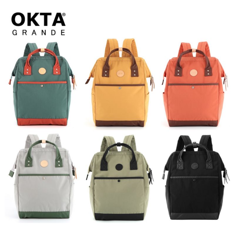 กระเป๋าเป้สะพายหลัง OKTA Laptop Waterproof Backpack With 15” Laptop Compartment 1086