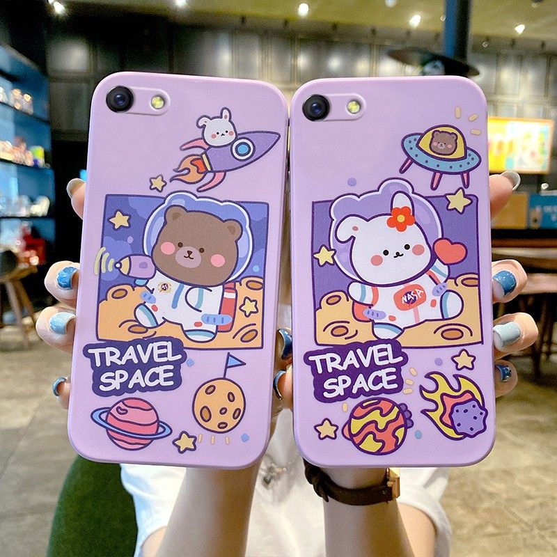 For เคส oppo R9 R9PLUS R9S R11 R11S R17 phone case Crayon Shinchan Doraemon Babi Biqiu Astronaut Rabbit Bear Cute Cartoon soft case cover กรณีการ์ตูน เคสซิลิโคน