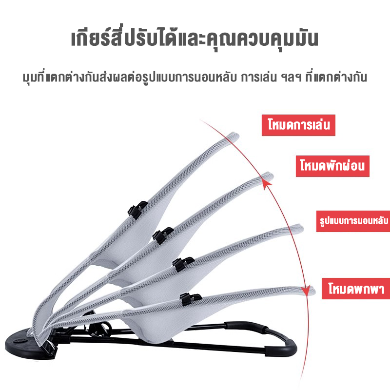 เปลโยกเด็ก เก้าอี้โยก เปลเด็ก โคแอกซ์นอนหลับสบาย ปรับระดับได้ วัสดุอย่างดี Swing Bed for Baby