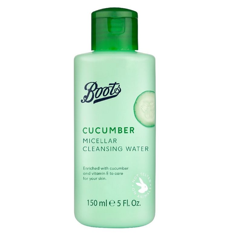 Boots Cucumber Micellar Cleansing Water 150ML บู๊ทส์ คิวคัมเบอร์ ไมเซลล่า คลีนซิ่ง วอเตอร์ 150 มล.