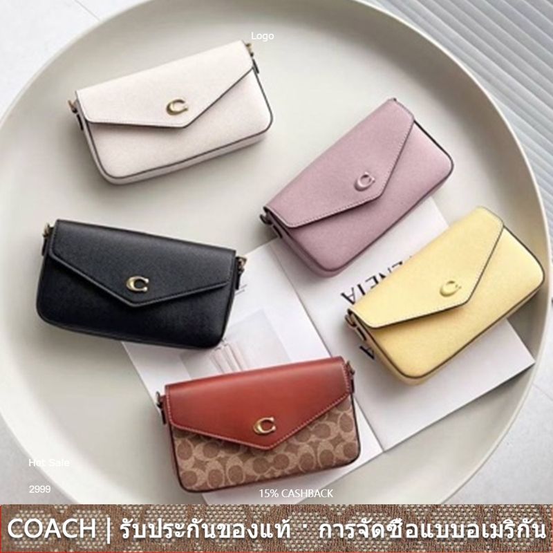 us นำเข้า⭐️ Wyn Crossbody C8439 C8442 C8749 แฟชั่น สไตล์คลาสสิก ผู้หญิง กระเป๋าสะพายข้าง COAC H กระเป๋า 2-อิน-1