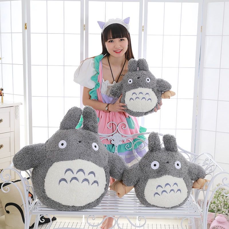 JFMM Miyazaki Zongzi Totoro Doll Plush Toys Ragdoll Sleeping Pillow Bed Doll Girl Gift Cute