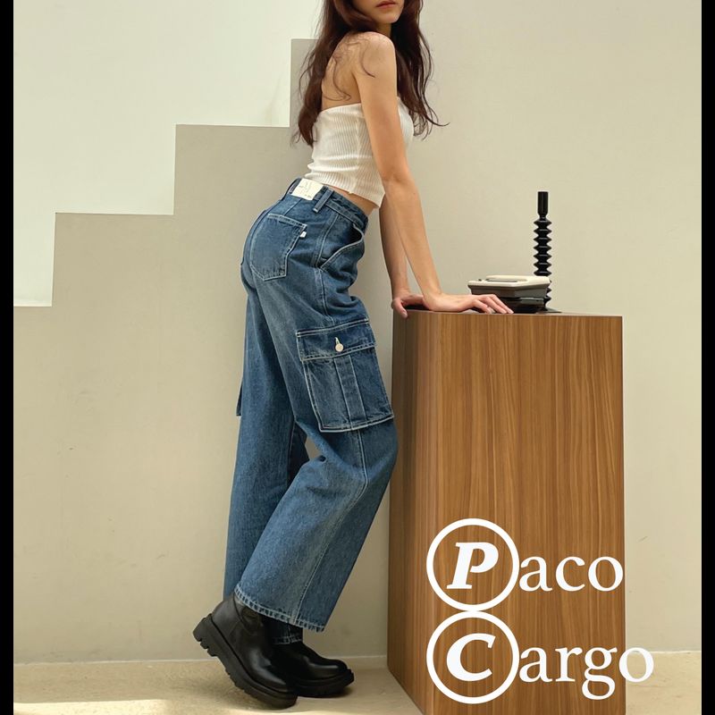 TGDA.CO - กางเกงยีนส์คาร์โก้ Body girl รุ่น Paco cargo jeans (มีสินค้าพร้อมส่ง หากเป็นออเดอร์แก้รอ 1-7 วันทำการตามคิวแก้)