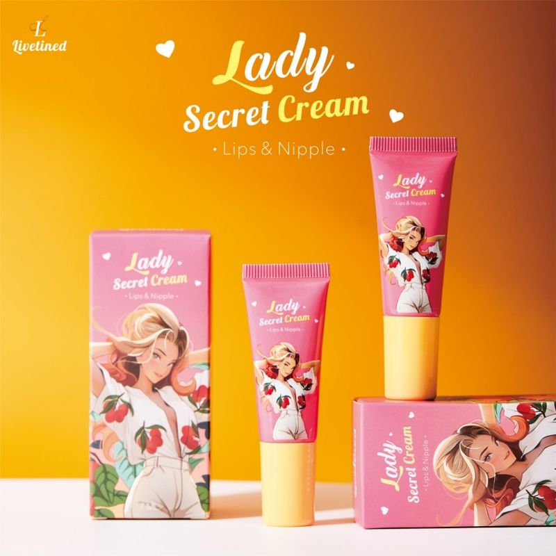 ลิปลิ้นจี่ Livetined​ Lady Nipple​ Cream​ 7 g. ลิปแก้ปากดำ ครีมทาหัวนมชมพู ทาหัวนมชมพู