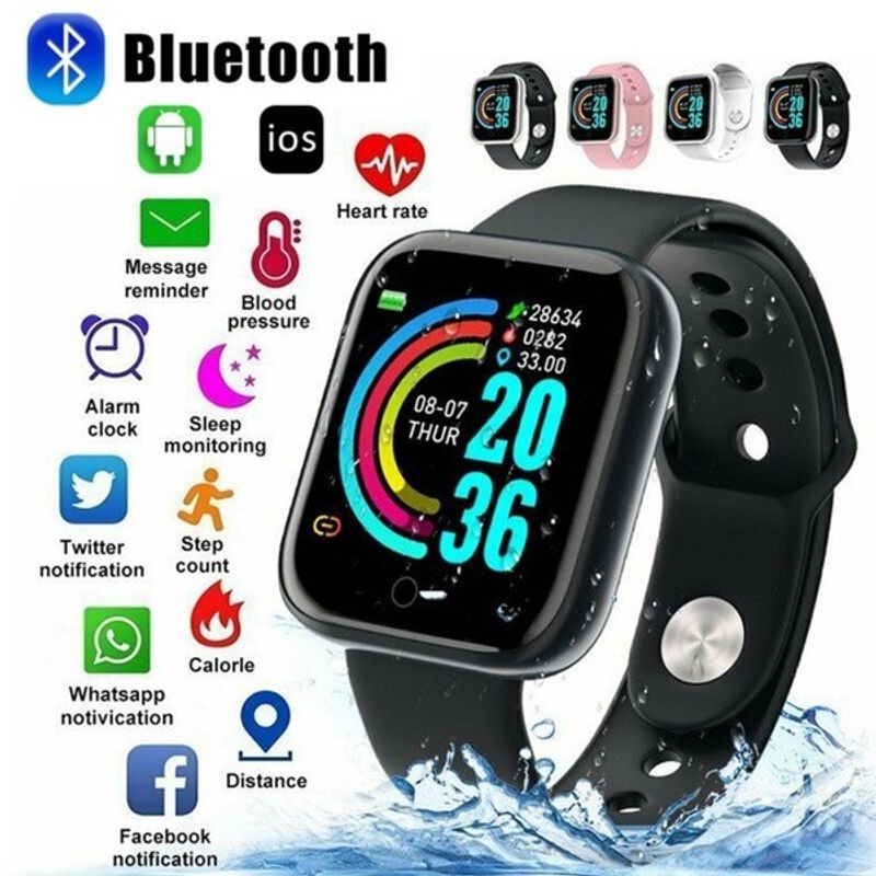 D20 นาฬิกาอัจฉริยะบลูทูธโทร 1.44'' TFT Full Touch Heart Rate Blood Fitness Tracker พร ้ อม Multifuntional/Sport/Run สมาร ์ ทวอท ์ ชสําหรับผู ้ ชาย