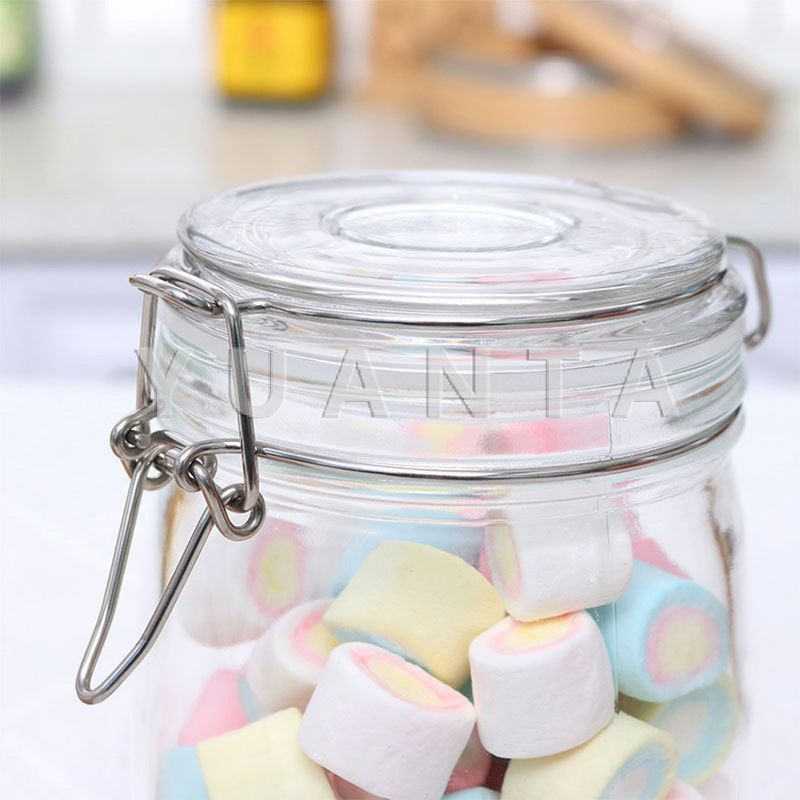 YUANTA โหลแก้วมีฝาปิด โหลแก้วสูญญากาศ  มีหลายขนาดให้เลือก โหลสูญญากาศ Glass sealed jar