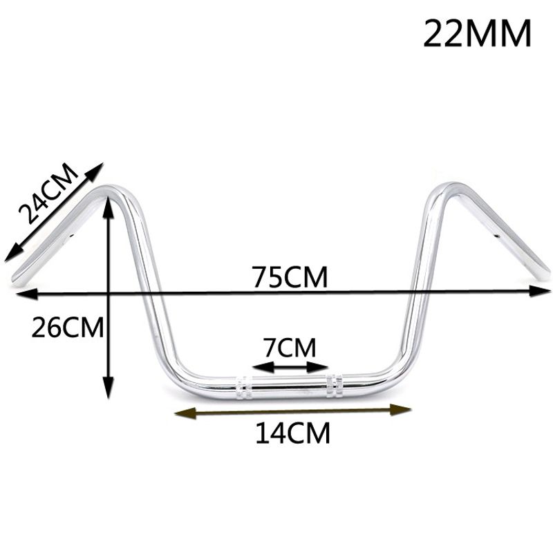 แฮนด์บาร์รถจักรยานยนต์ 25 มม. 1 บาร์ สําหรับ harley D Avidson XL883 XL1200 X48 Dyna Road King Fat Heritage Softail
