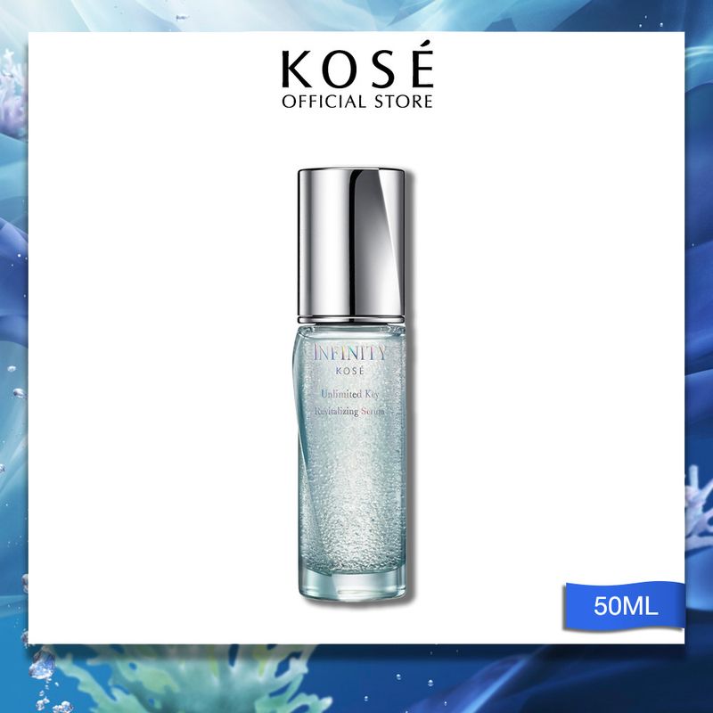 KOSE INFINITY Unlimited Key Revitalizing Serum 50 ML เซรั่มต่อต้านริ้วรอยแห่งวัยให้ผิวแลดูอ่อนเยาว์