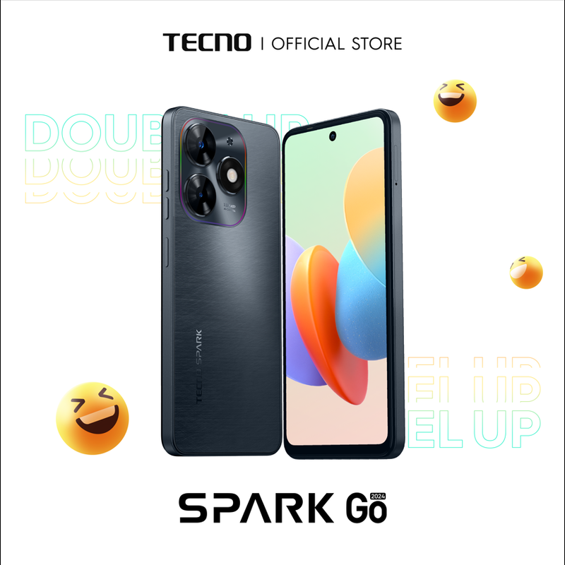 Tecno Spark Go 2024 (64+3GB และ 128+4GB) แบตเตอร์รี่ 5000 mAh 10w รับประกัน 13 เดือน (No adapter)