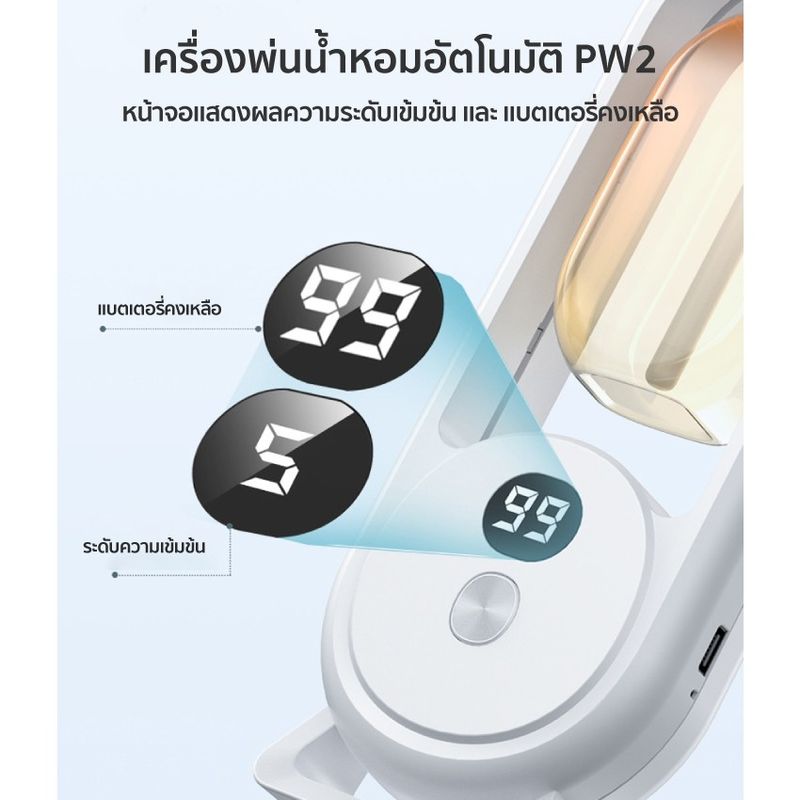 เครื่องฟอกอากาศอัตโนมัติ เครื่องพ่นน้ำหอมไร้สาย น้ําหอมปรับอากาศ ชาร์จ USB น้ําหอมปรับอากาศในห้อง