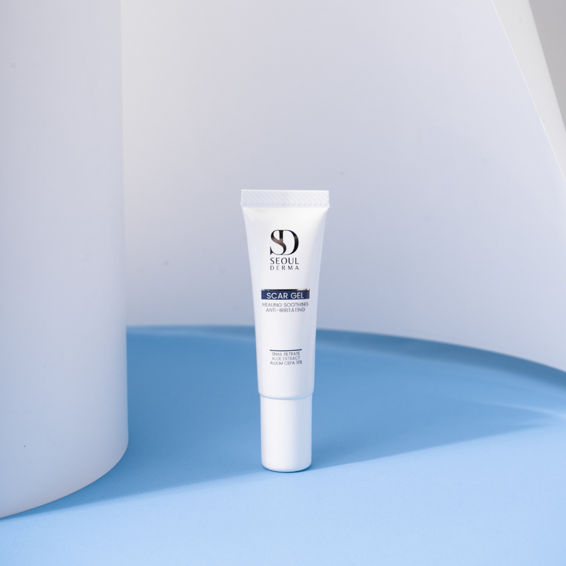 SEOUL DERMA SCAR GEL ลด เลือน รอย สกัดจาก หัวหอม เมือกหอยทาก ใบบัวบก (8 กรัม) (รักษารอยแผล)