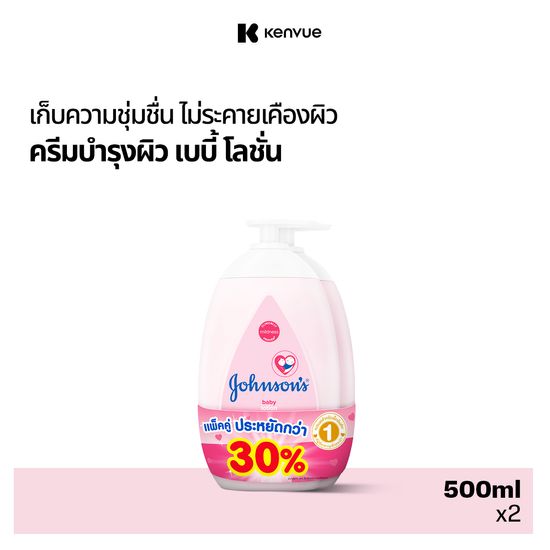 [แพ็คคู่] Johnson's Baby จอห์นสัน เบบี้ โลชั่น 500 มล. Johnson's Baby Lotion Twin Pack 500 ml