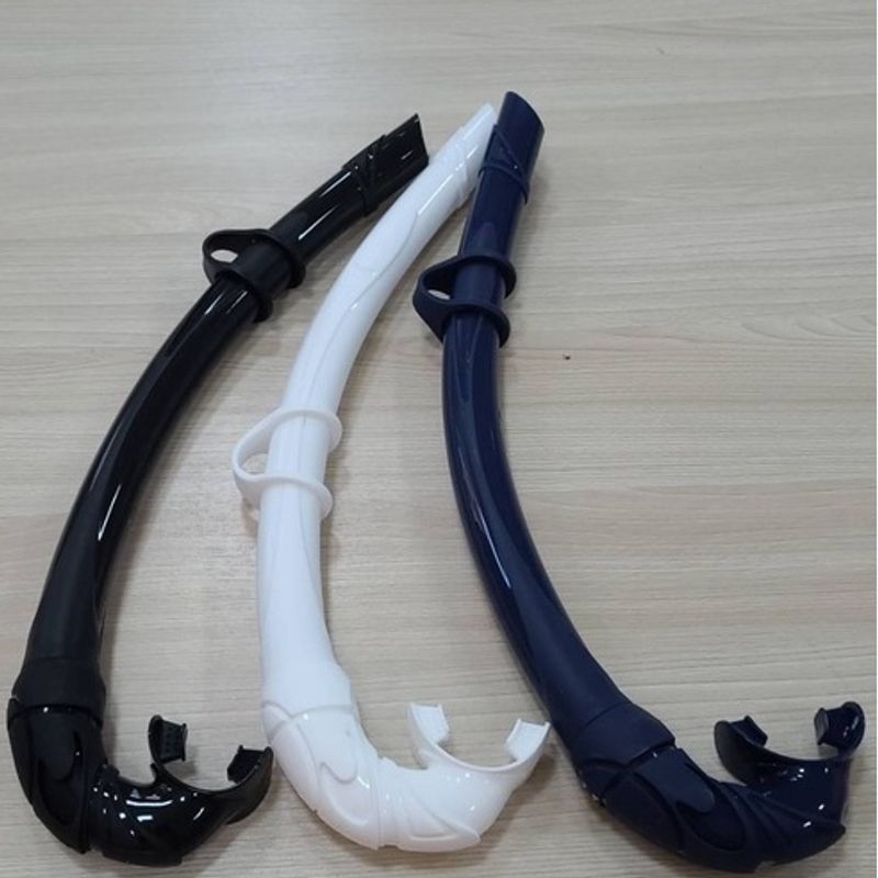 สน็อกเกิ้ลดำน้ำ ท่อหายใจว่ายน้ำ Silicone snorkel for freediving ท่อซิลิโคน💧พร้อมส่งค่ะ💧