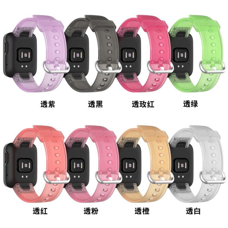 TPU โปร่งแสงสายสำหรับ Xiaomi Mi Watch Lite เปลี่ยนสายรัดข้อมือนาฬิกาวงสำหรับ Redmi Watch