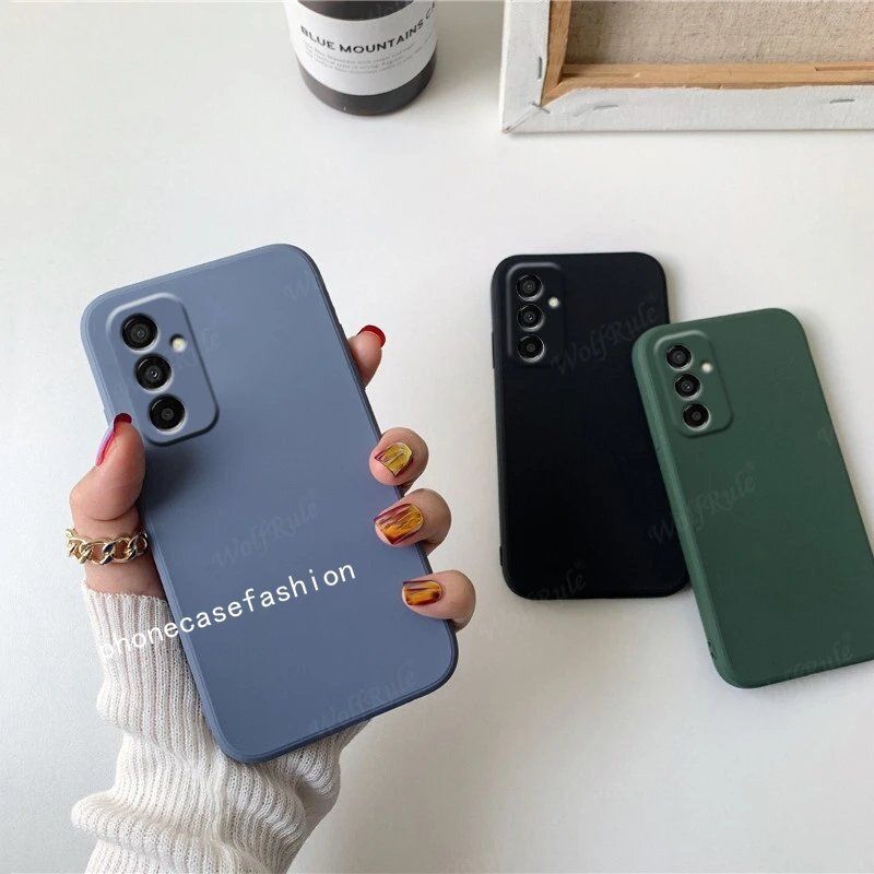 เคสโทรศัพท์สำหรับ Samsung Galaxy A05s A15 A25 A34เคสนิ่มซิลิโคนนิ่มทรงสี่เหลี่ยม M14 M34 A05 A54 A35 A24 A14 LTE A55 FE 5G 4G