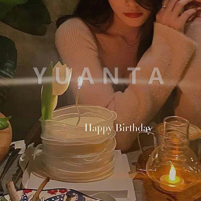 YUANTA เทียนวันเกิด ตกแต่งงานปาร์ตี้ เทียนเกลียว เทียนปักเค้ก พร้อมส่ง birthday candles