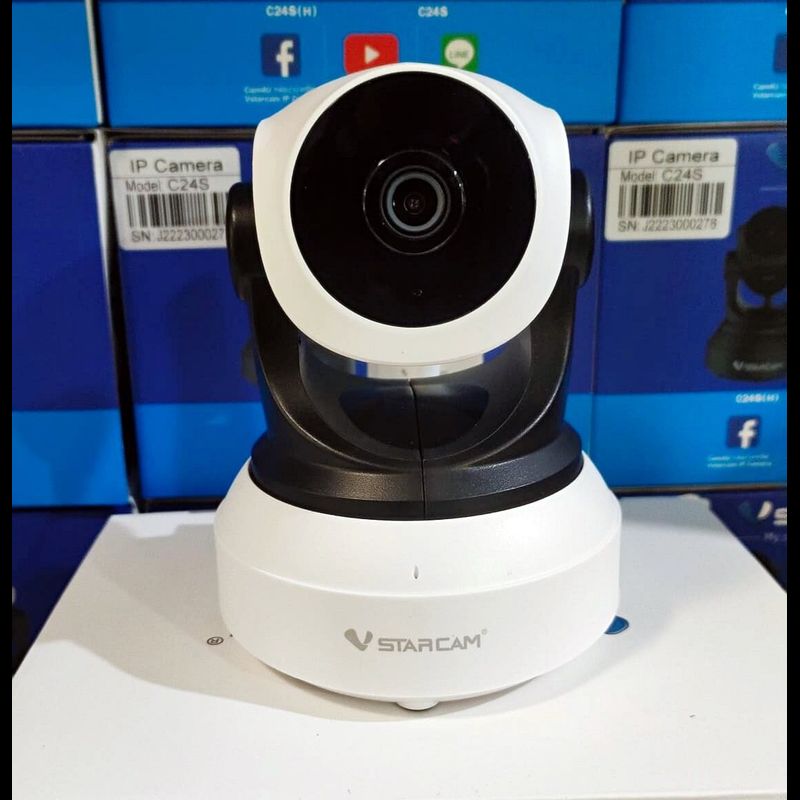 VSTARCAM กล้องวงจรปิด IP Camera รุ่นC24S ความละเอียด3ล้าน H.264 มีAIกล้องหมุนตามคน wifiในตัว #Big-it